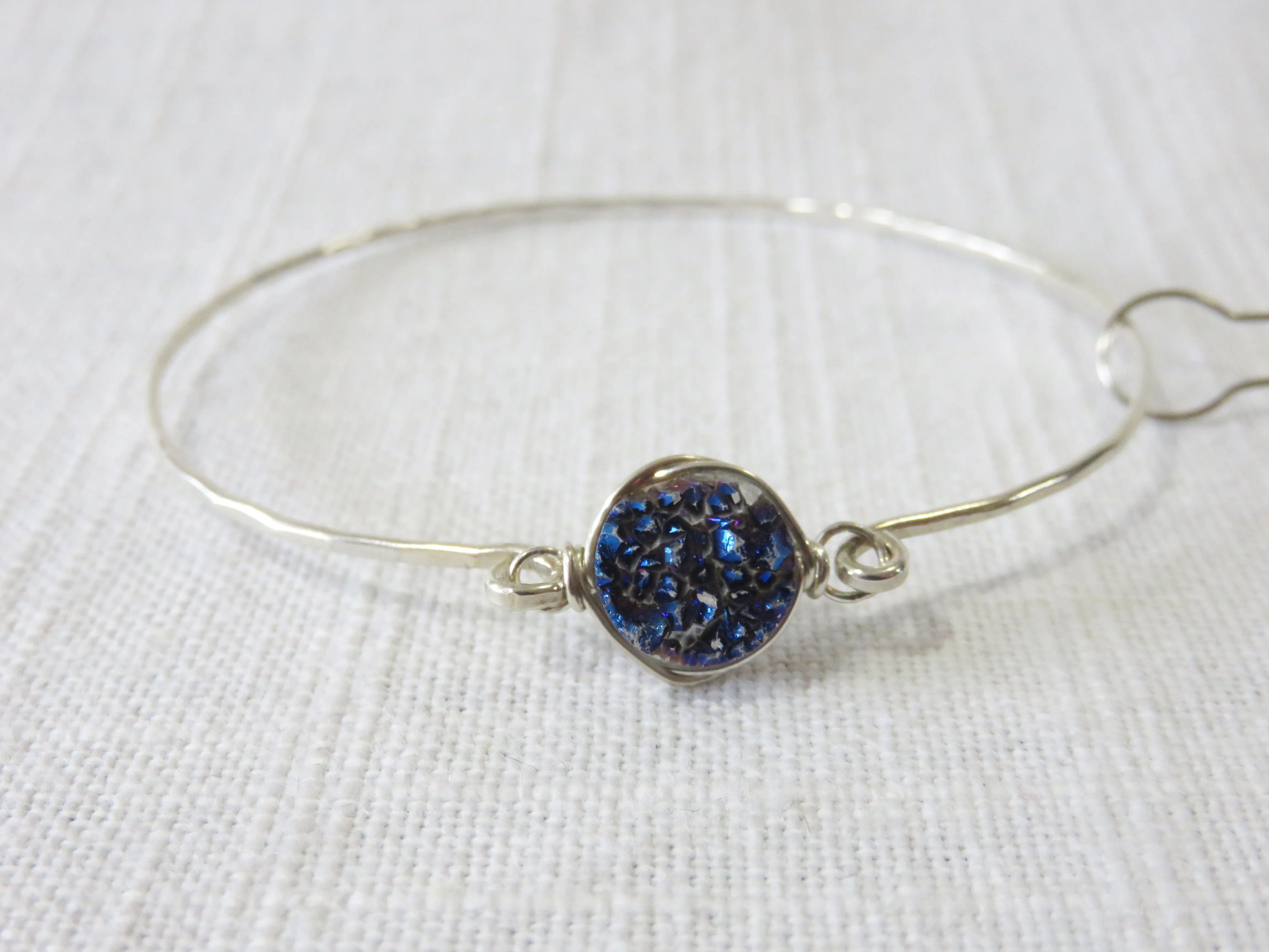 Glimmer Silver Bangles by Lotus