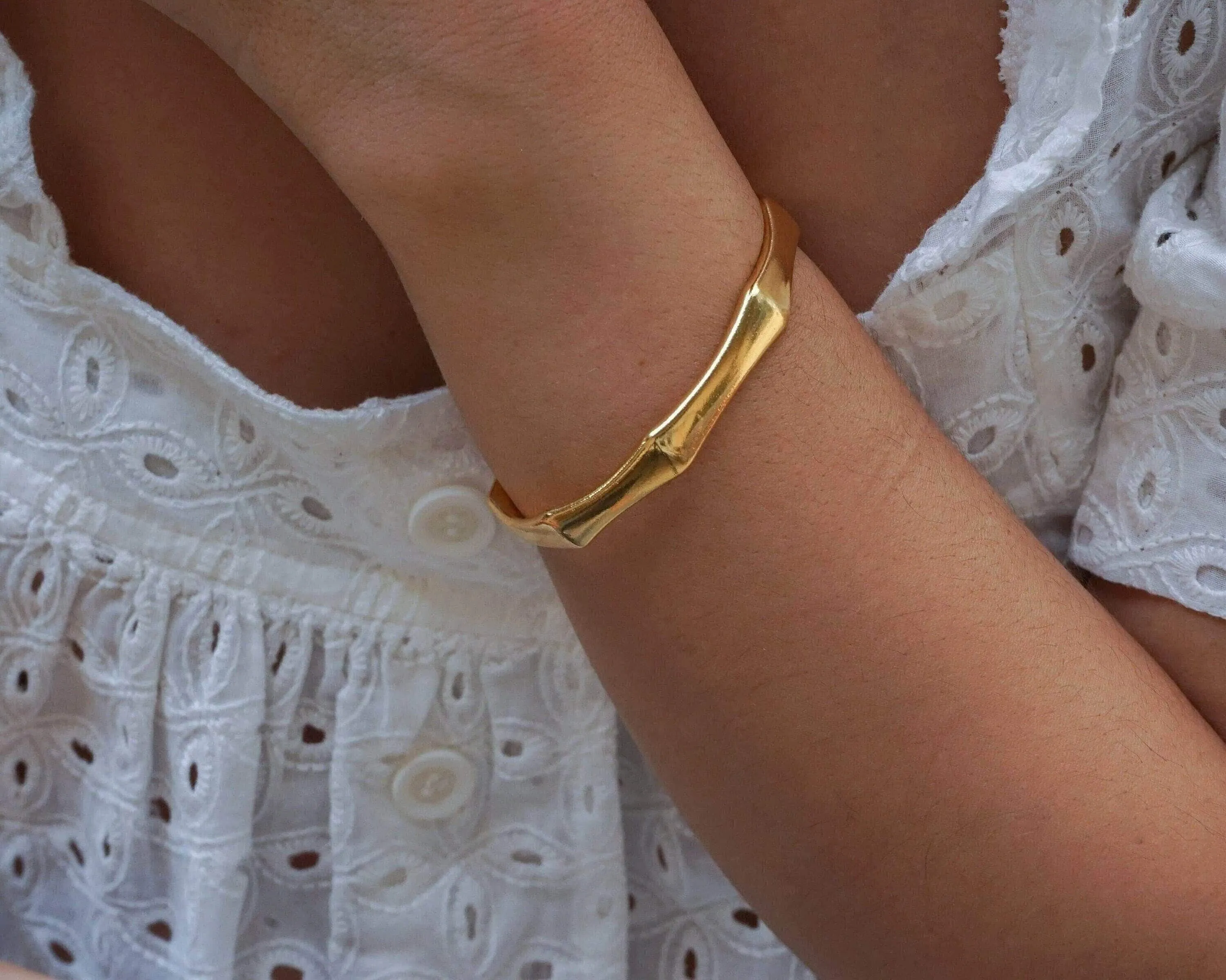 Gold Bold Angular-Shaped Cuff
