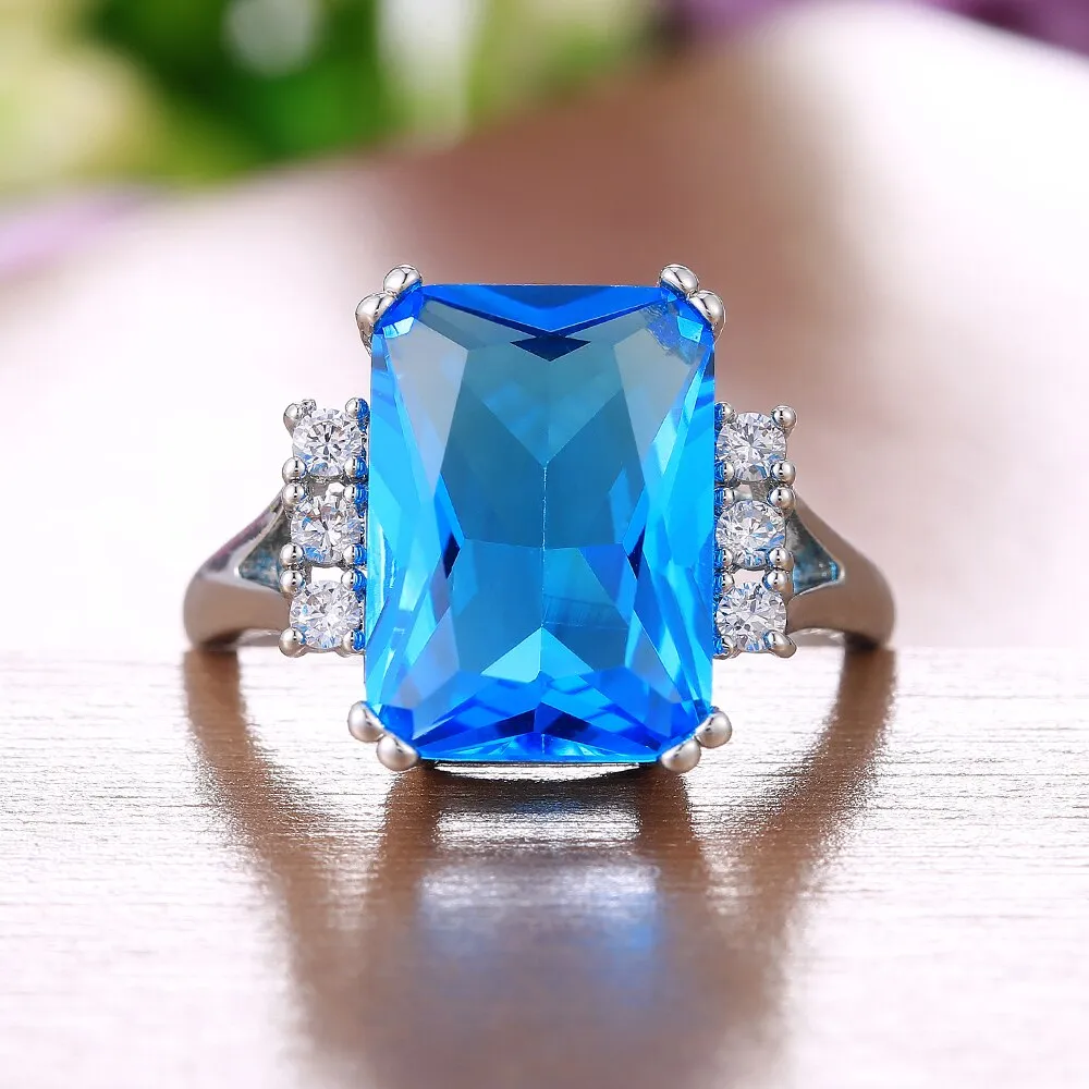 Gorgeous Women Wedding Ceremony Party Finger Rings