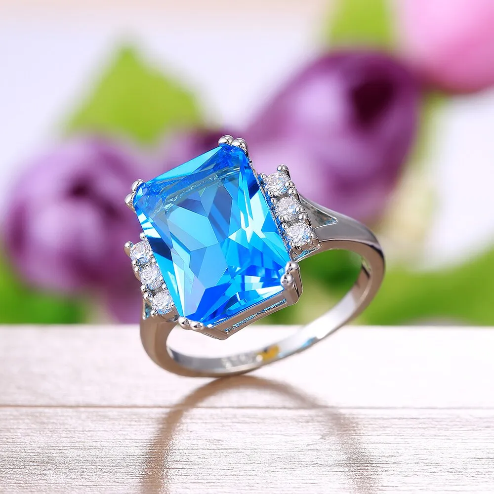 Gorgeous Women Wedding Ceremony Party Finger Rings