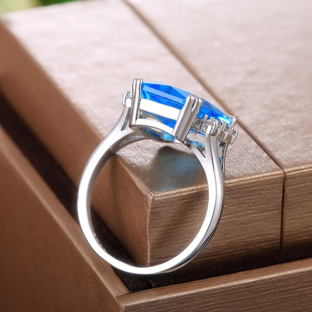 Gorgeous Women Wedding Ceremony Party Finger Rings