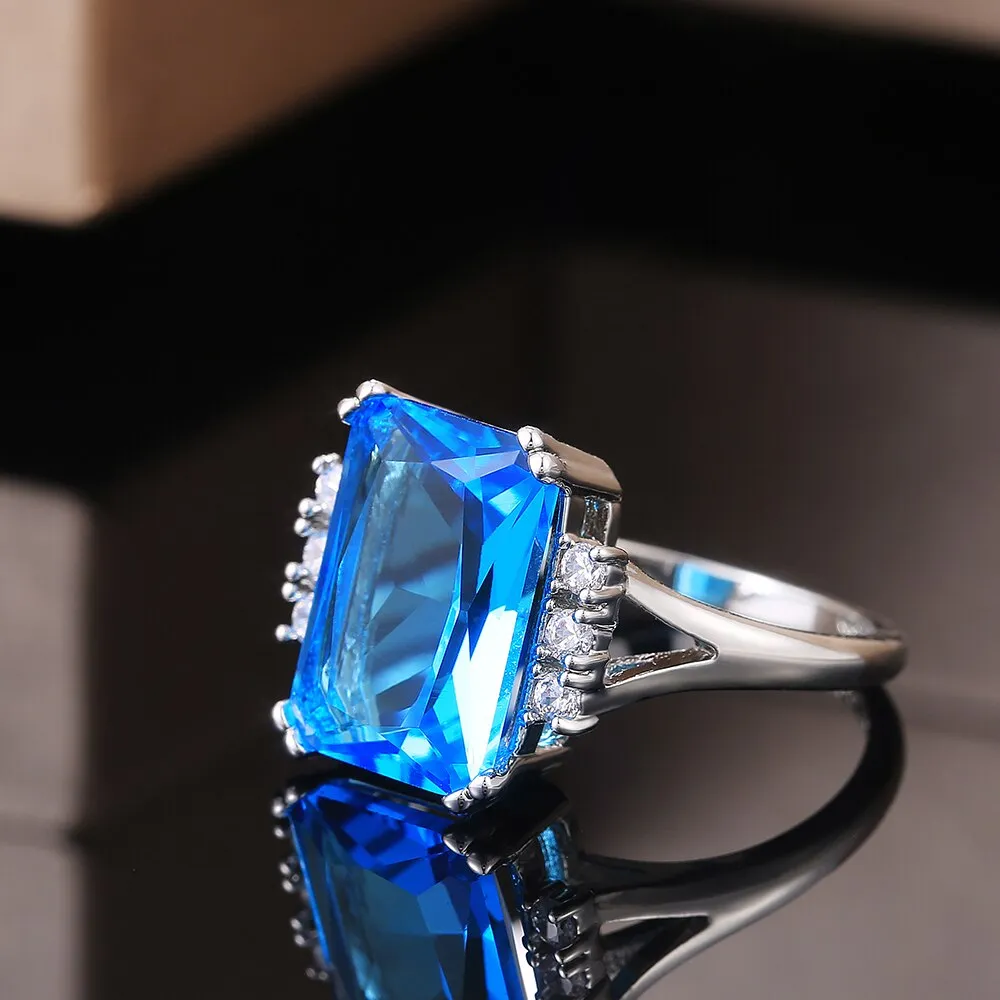 Gorgeous Women Wedding Ceremony Party Finger Rings