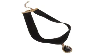 Gothic Black Velvet Retro Choker Collar Necklace