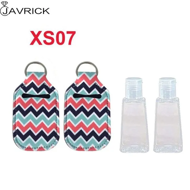 Hand Sanitizer Keychain Holder Travel Bottle Refillable Containers 30ml Flip Cap Reusable Bottles with Keychain Carrier