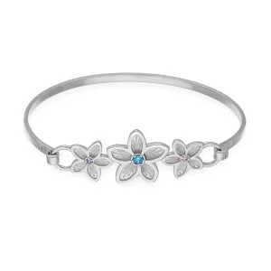 Happy Valley Silver Bangle CBG20 Pnk Blue Amy CZ