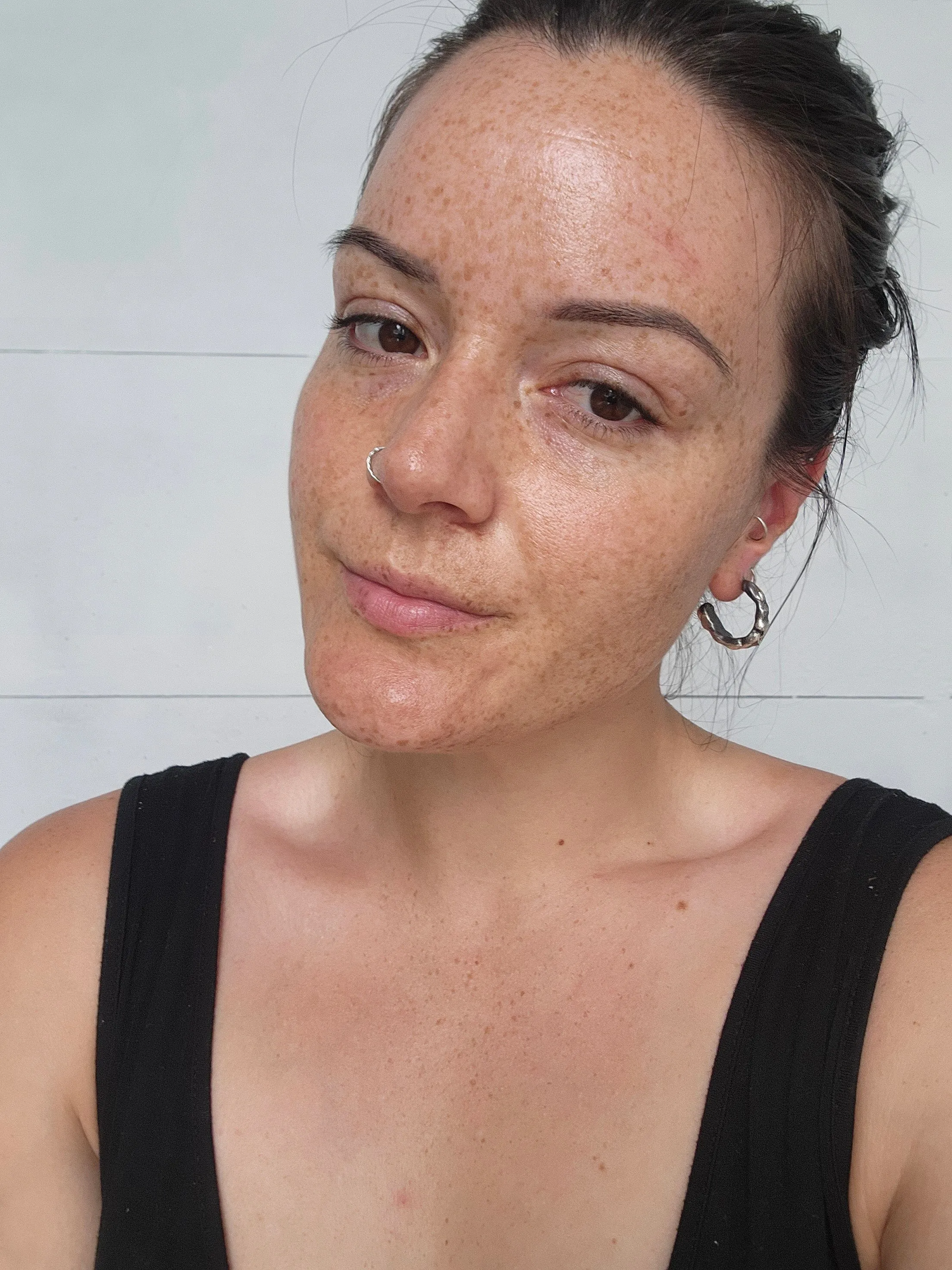 Heavy Molten Hoops - Silver