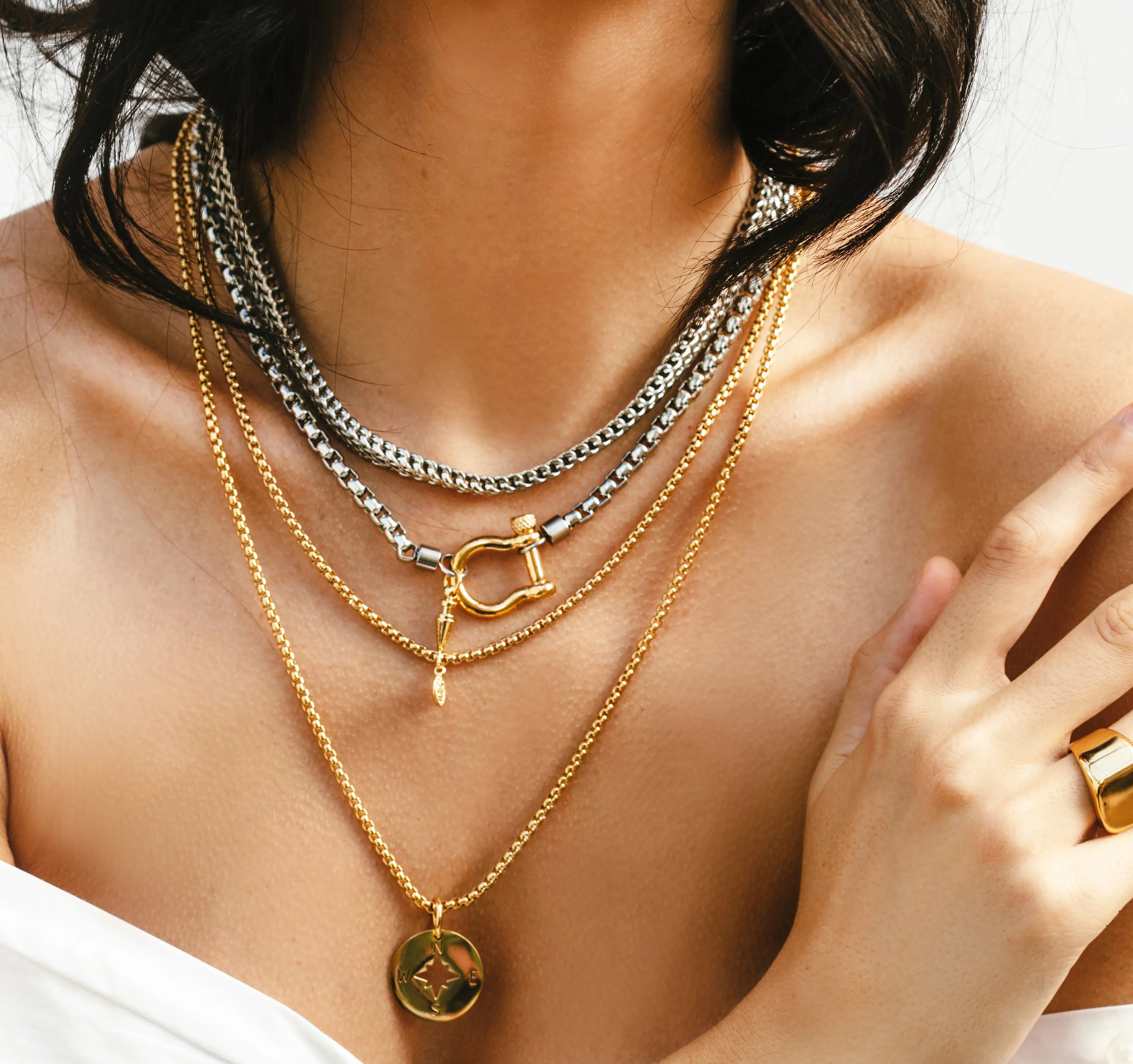 Herradura Layered Necklace Set by Artizan Joyeria