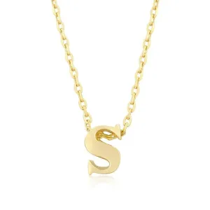 Initial S Gold Pendant