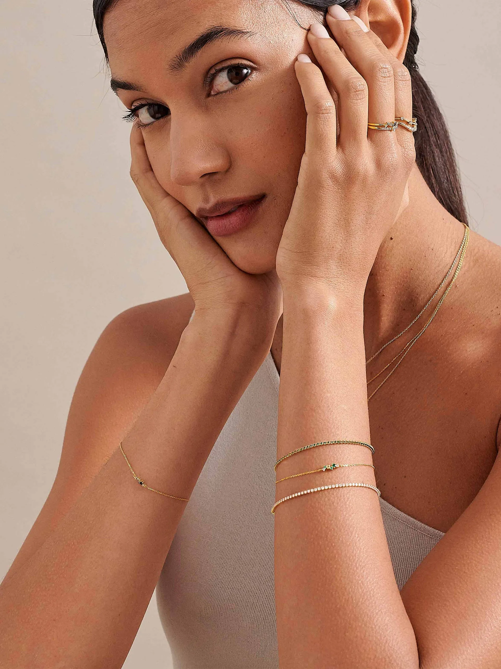 Intuition emerald ray bracelet
