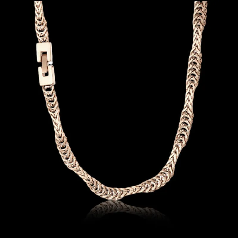 Irregular Wavy Stainless Steel Snake Chain
