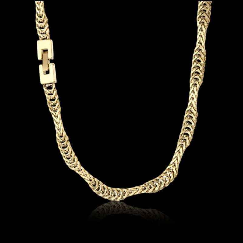 Irregular Wavy Stainless Steel Snake Chain