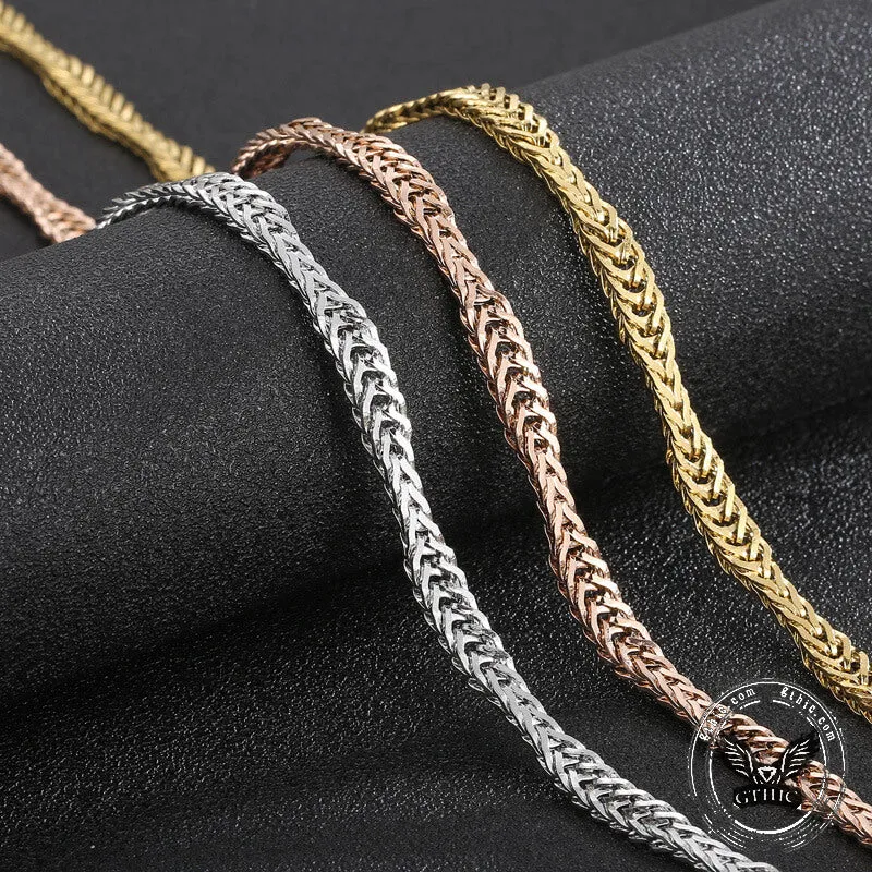 Irregular Wavy Stainless Steel Snake Chain