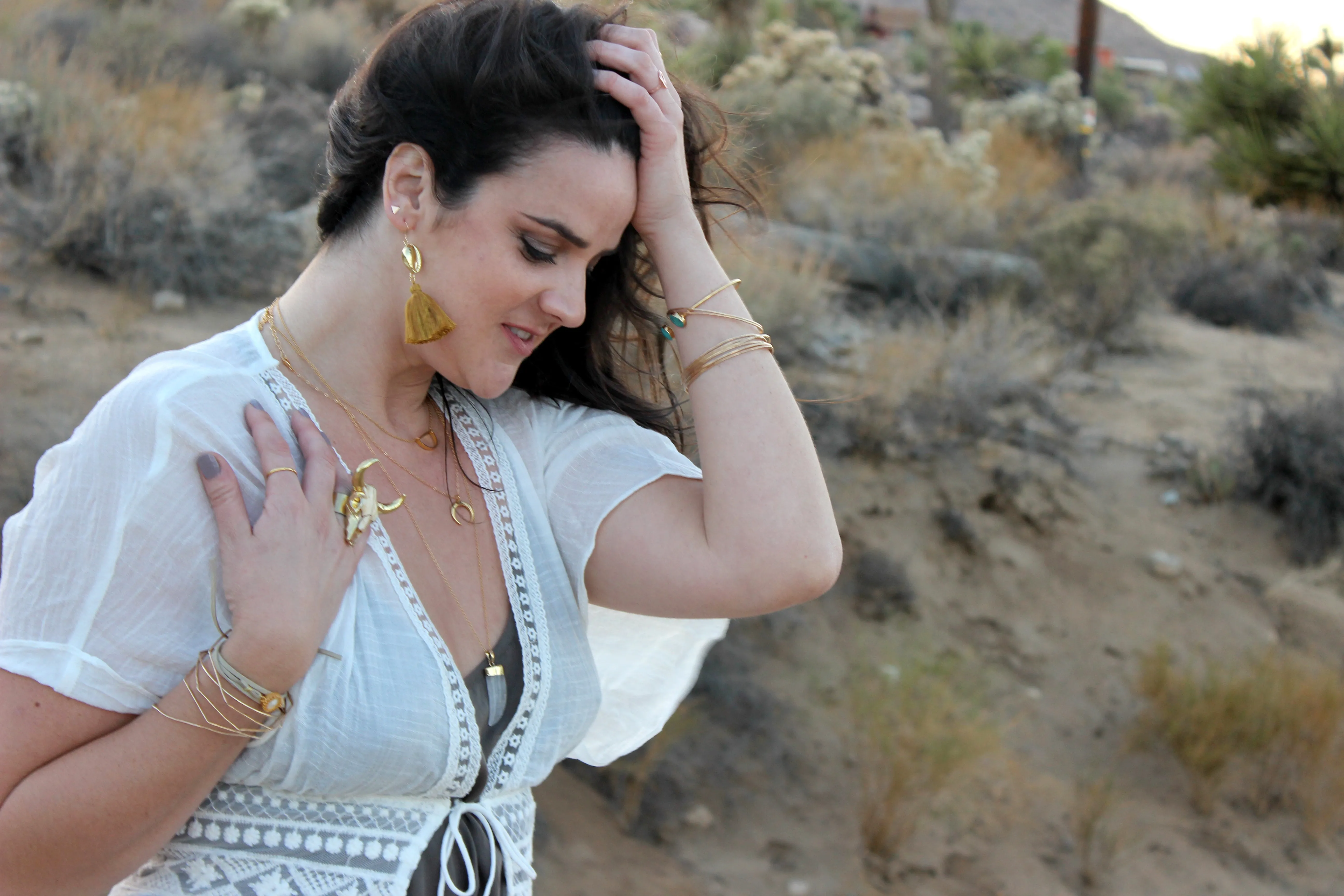 Just Beachie // Cowrie Shell Tassel Earrings, Silver or Gold,  Boho Jewelry // BH-E020