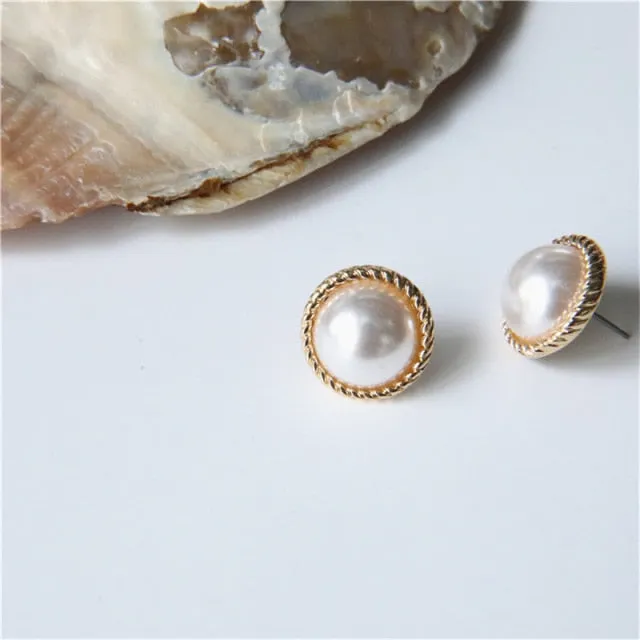 Korean New Simple Geometry Earrings