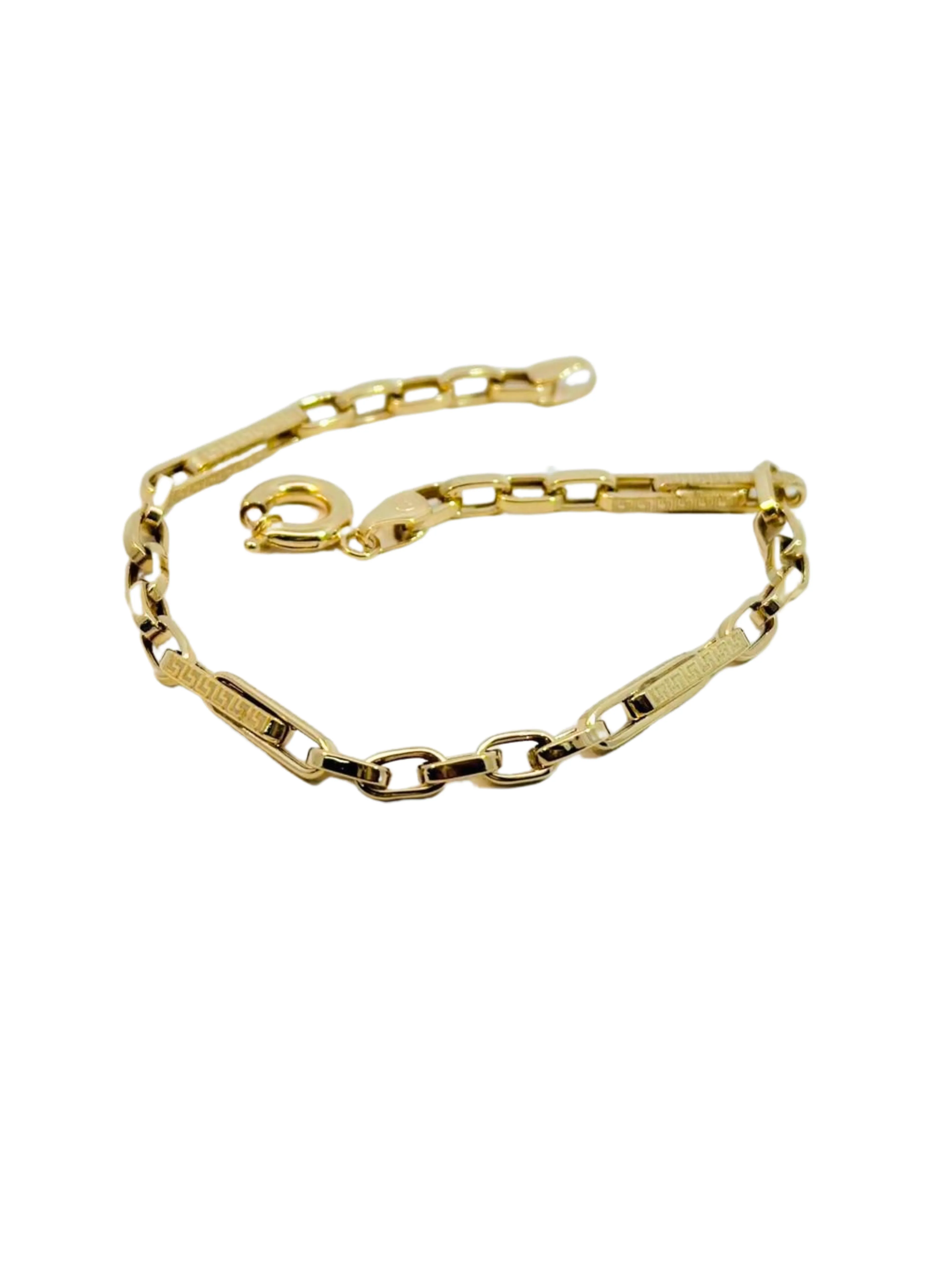 Lesotho Jewellery 14k Gold Bracelet for Men - 4.43 Grams, Length -20.5 cm