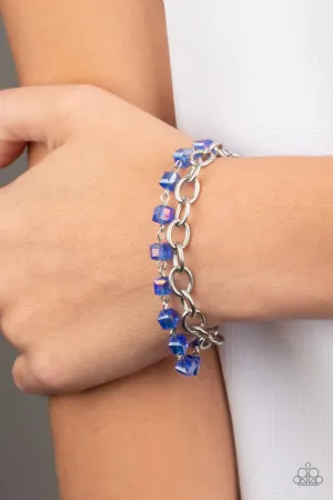 Life Of The Block Party - Blue Paparazzi Bracelet