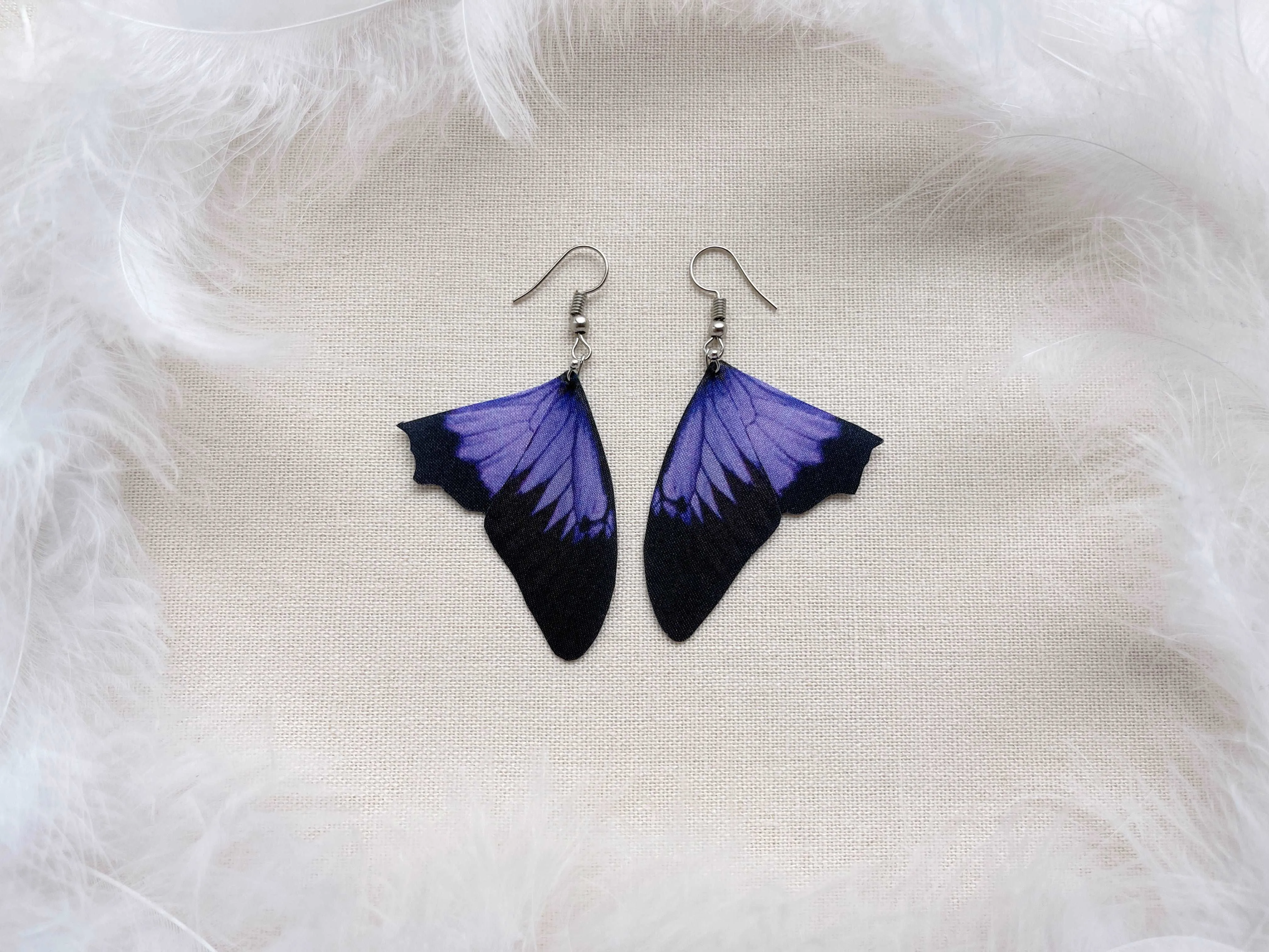 Lilac Butterfly Wings Earrings