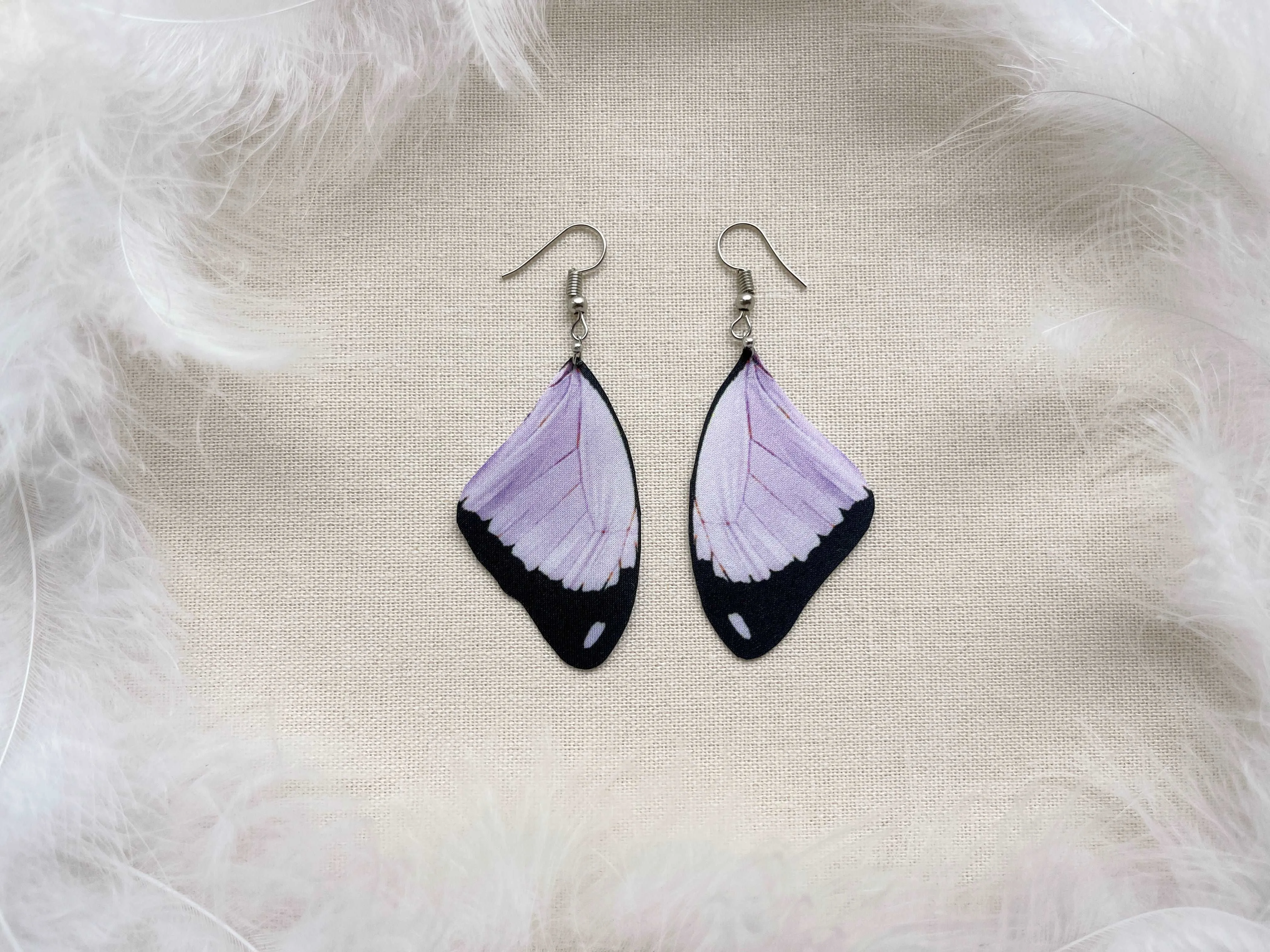 Lilac Butterfly Wings Earrings