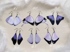 Lilac Butterfly Wings Earrings