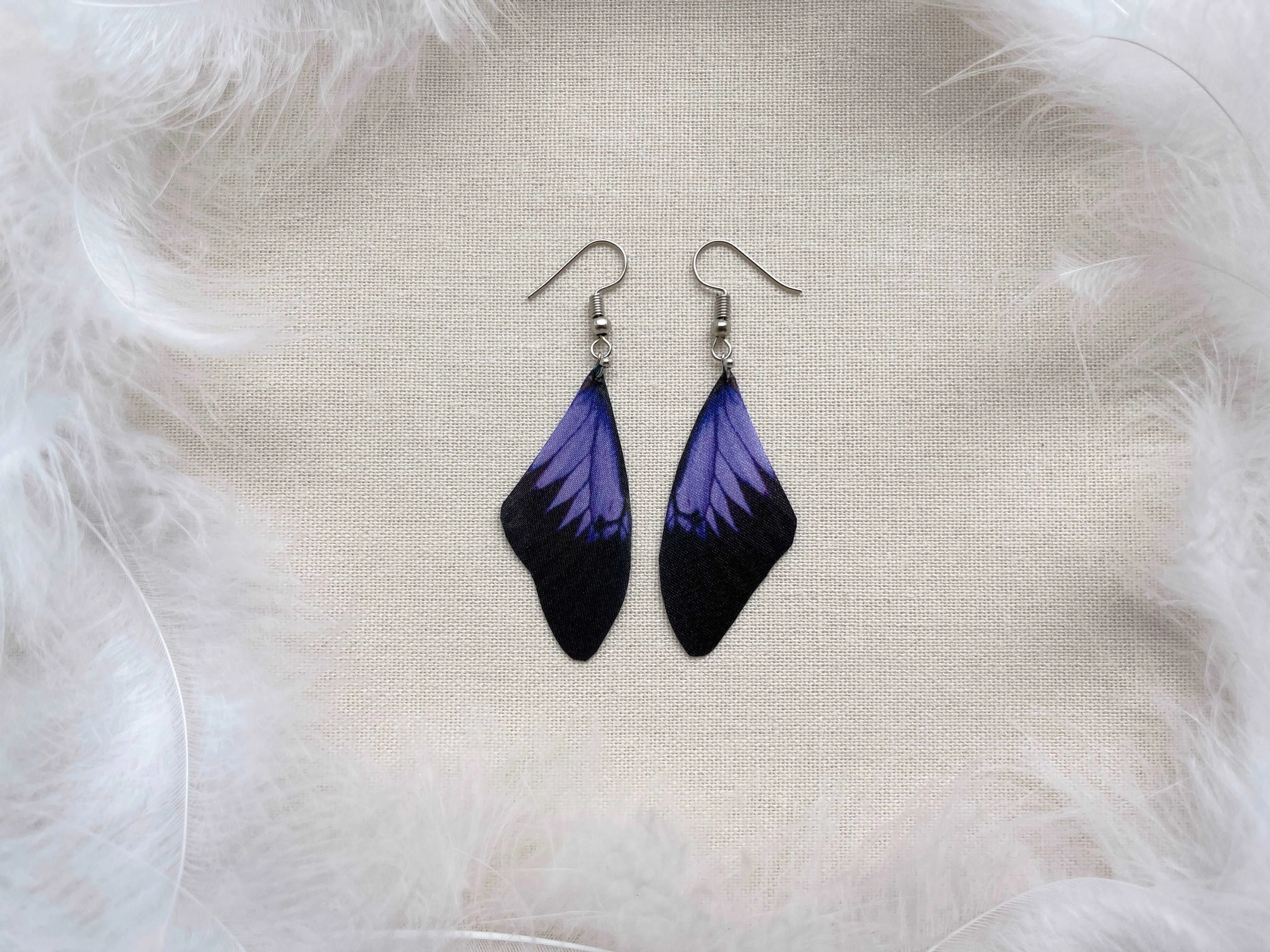 Lilac Butterfly Wings Earrings