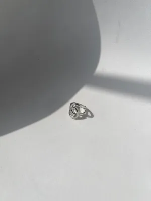 Lindsay Infinity Statement Ring In Silver