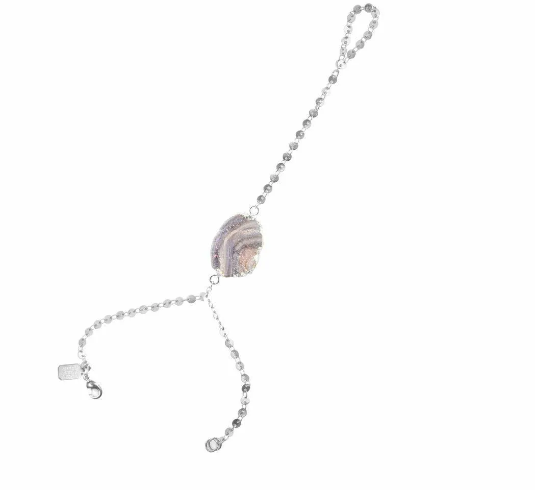 Lucky Star Hand Jewelry Wilma Agate Stone Hand Chain