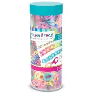 Make It Real DIY Fashion Link Bracelets Kit - Colorful Jewelry Making Set