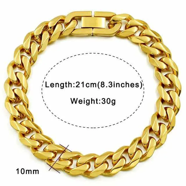 Men Bracelet Cuban links & chains Stainless Steel