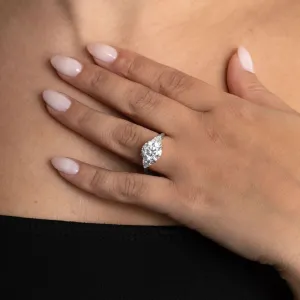 MERIDIAN 3.80ct | Round 3-Stone Lab Grown Diamond Set in Platinum
