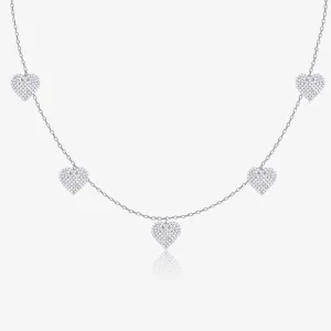 Minimal String Hearts Chain Locket