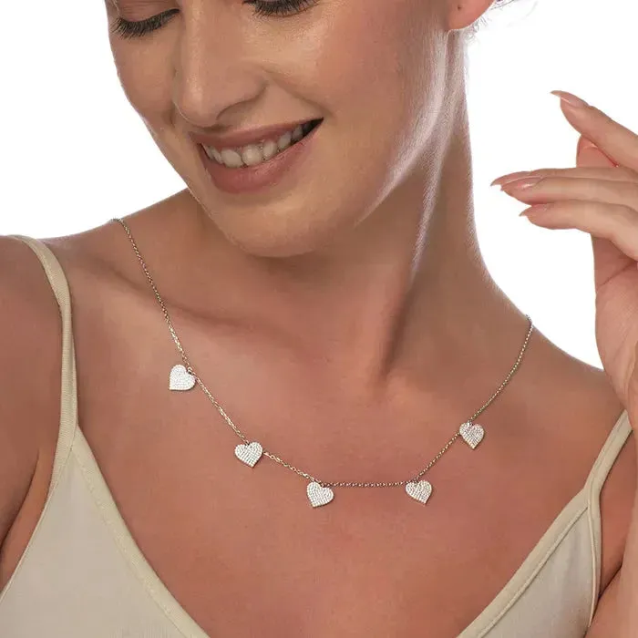 Minimal String Hearts Chain Locket