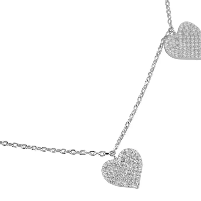 Minimal String Hearts Chain Locket