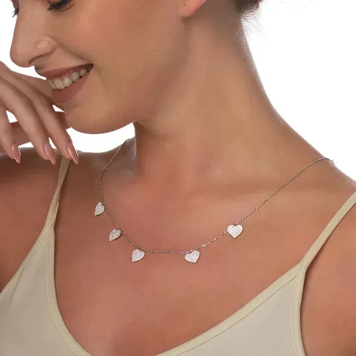 Minimal String Hearts Chain Locket