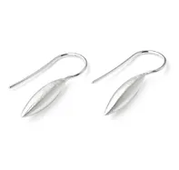 Minimilist Earrings - Brushed Sterling Silver - Simply Beauty