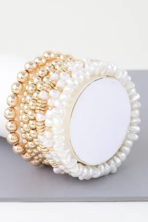 Multi Pearl Beaded Bracelet
