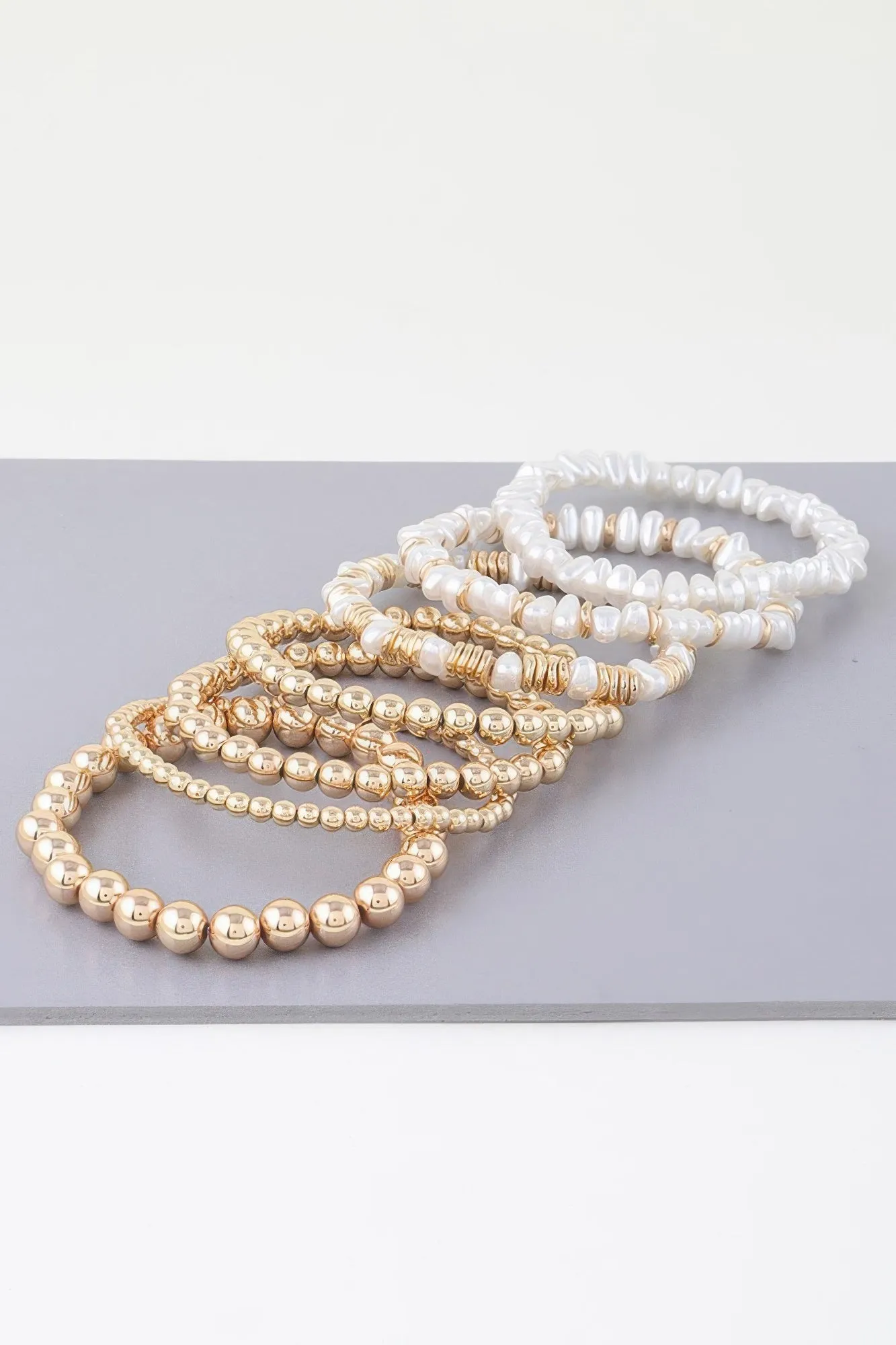 Multi Pearl Beaded Bracelet