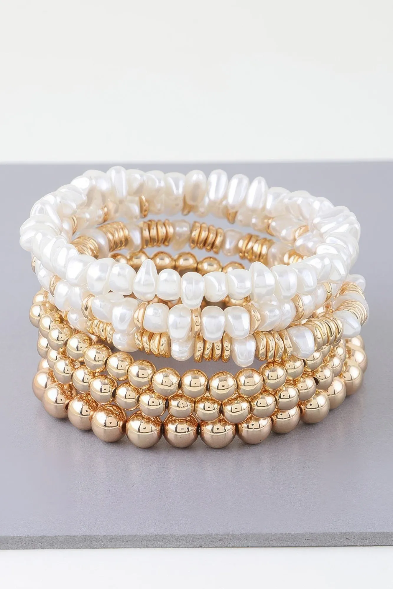 Multi Pearl Beaded Bracelet