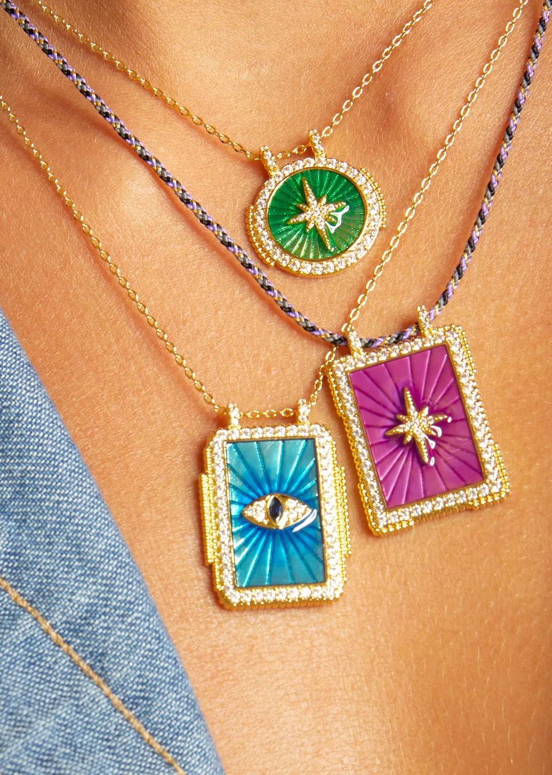 MYA BAY Diwali Necklace in Purple