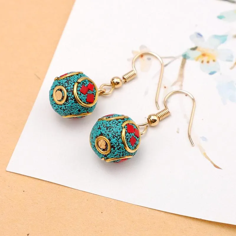 Nepalese style simple earrings