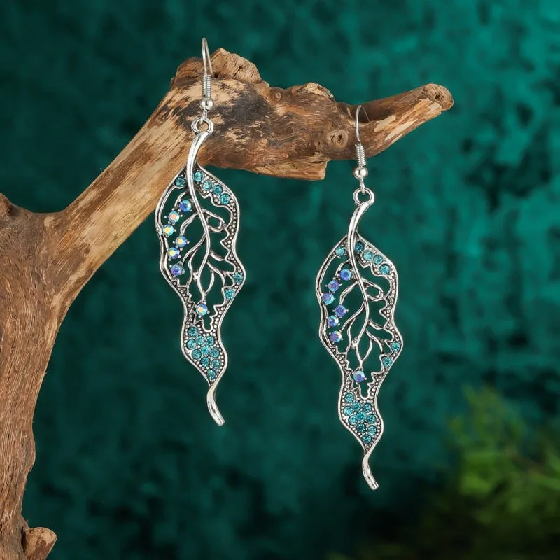 New Bohemian Multicolor Rhinestone Crystal Earrings