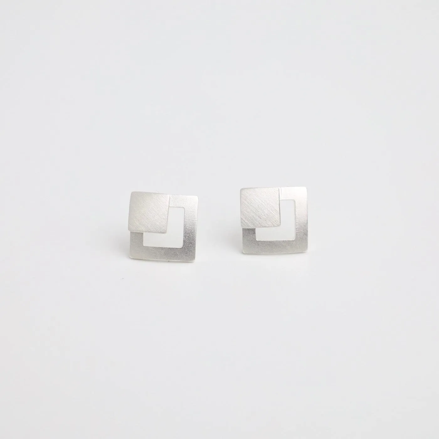 Open Diamond Post Earring