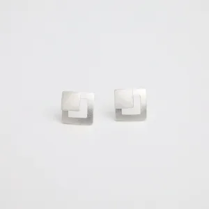 Open Diamond Post Earring