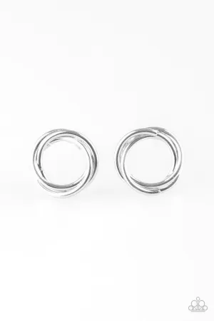 Paparazzi Earring ~ Simple Radiance - Silver