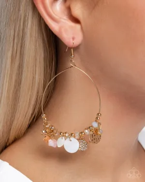 Paparazzi Earring ~ Wiry Wayfarer - Pink