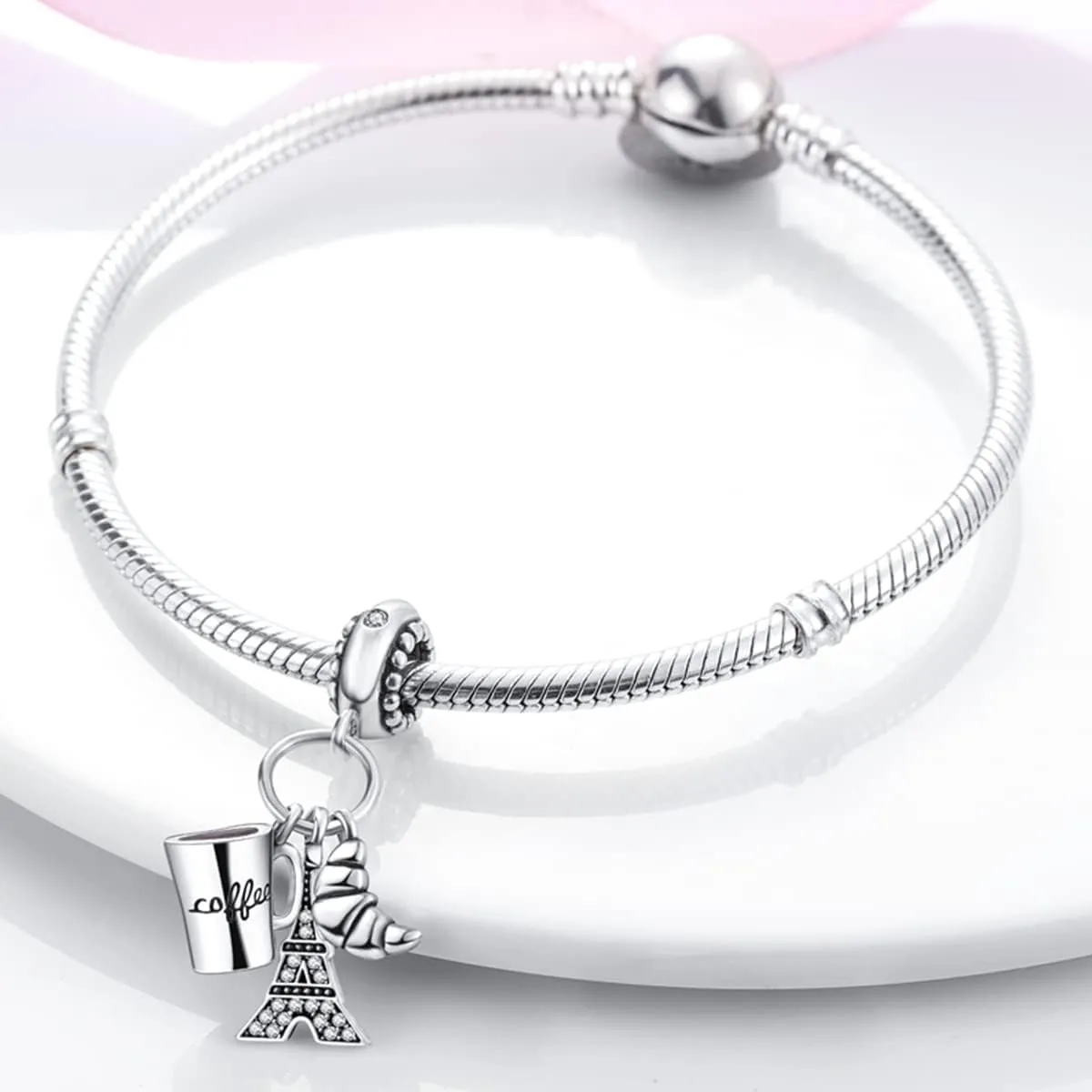 Parmuz Charms for Bracelet Necklace 925 Sterling Silver Beads Love Pet Butterfly Star Moon Dangle Pendant Jewelry Charm for Women
