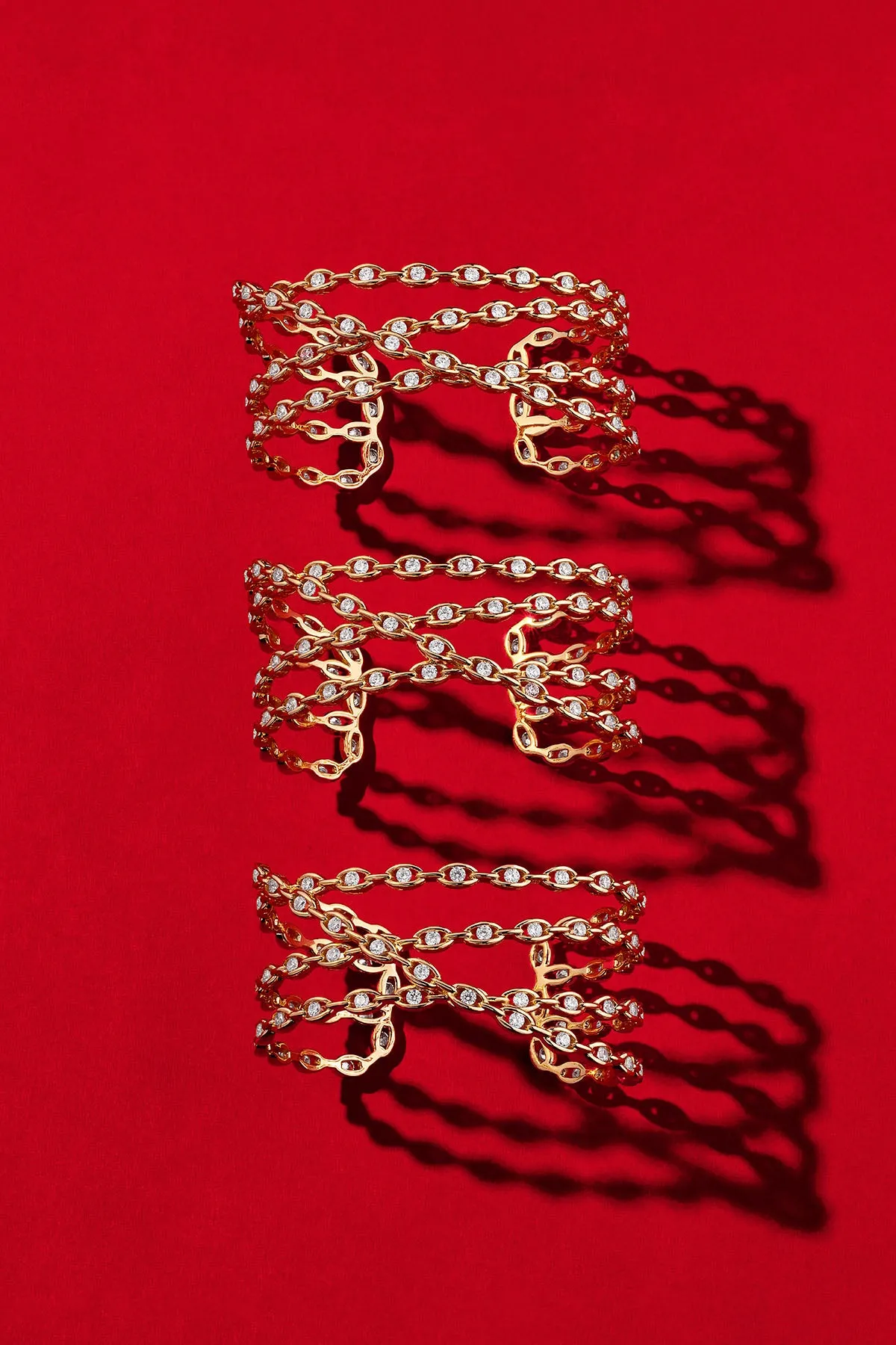 Pavé Chain Cuff
