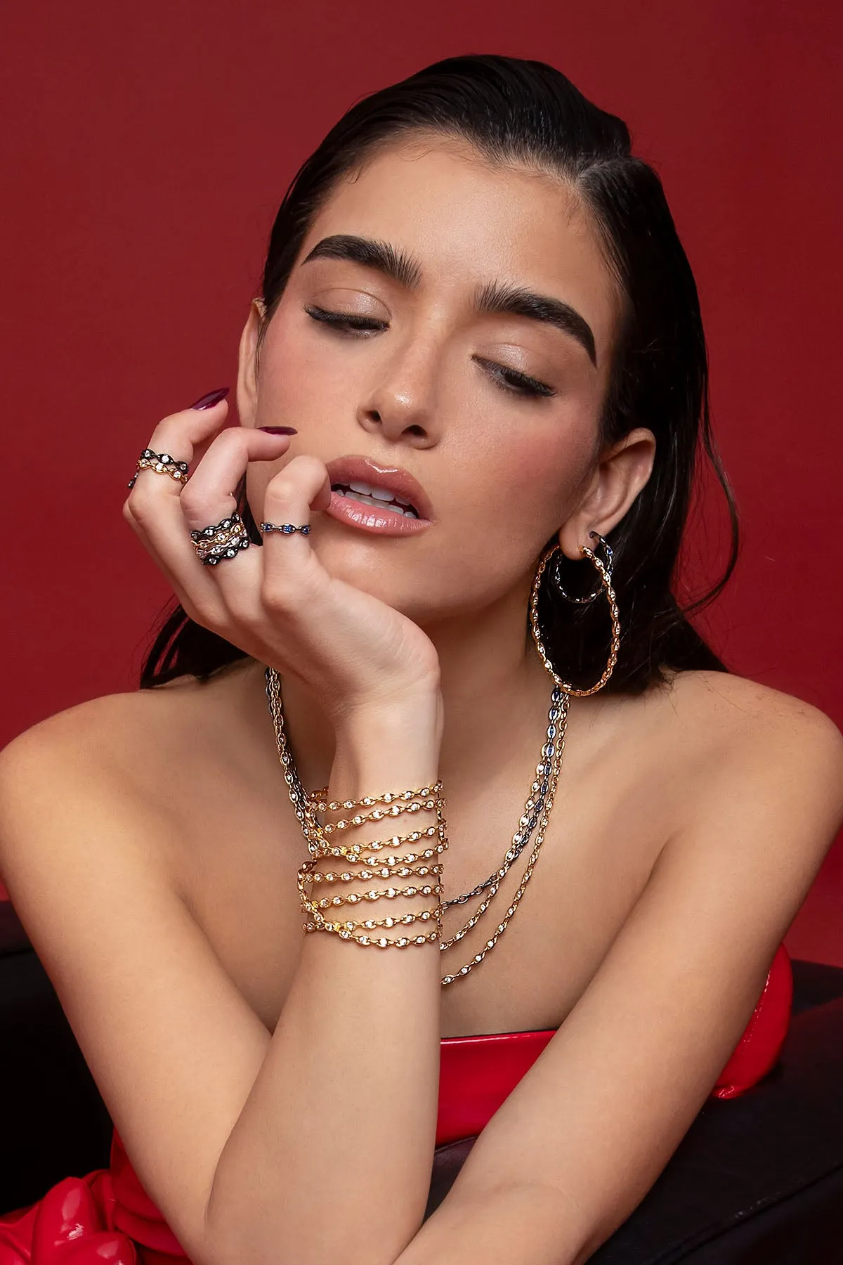 Pavé Chain Cuff
