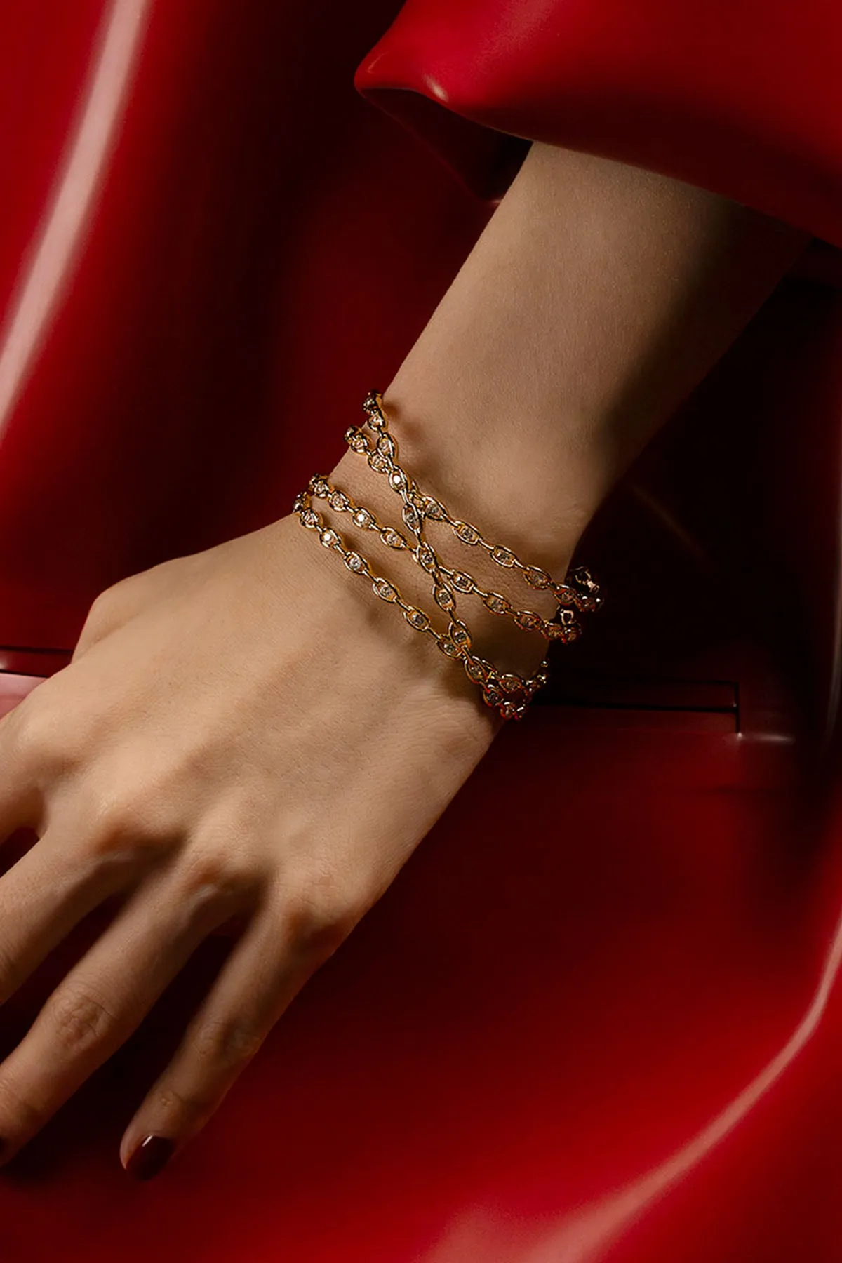 Pavé Chain Cuff