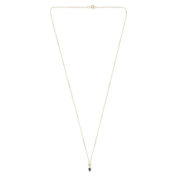 Pear Shaped Sapphire Necklace