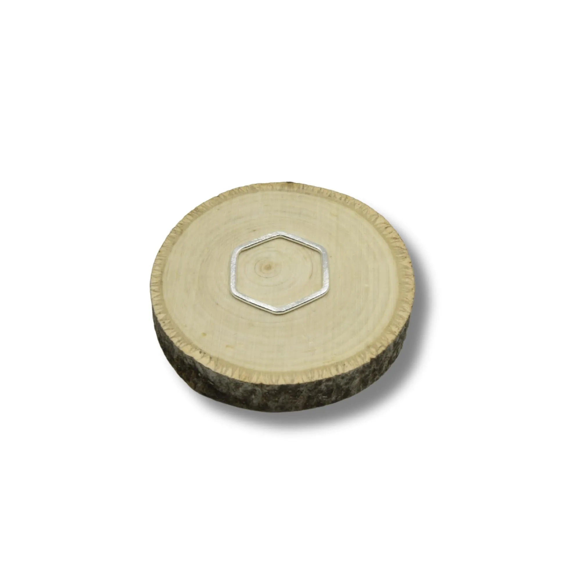 Plated Copper Open Hexagon Shaped Components - Measuring 27mm x 24mm - Sold in Packs of 10